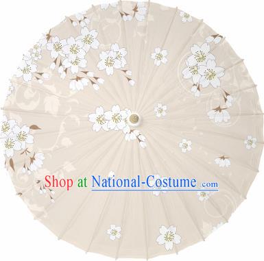 Japanese Handmade Printing Cherry Blossom Oil Paper Umbrella Traditional Dance Umbrellas