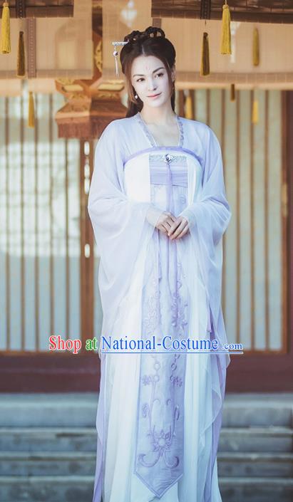 Ancient Chinese Court Princess Hanfu Dress Drama Chivalrous Taoist Nun Costumes for Women