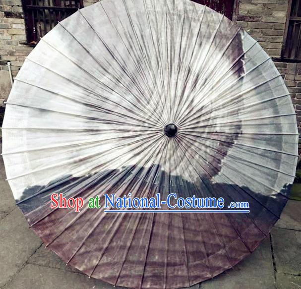 Chinese Handmade Ink Painting Oil Paper Umbrella Traditional Decoration Umbrellas