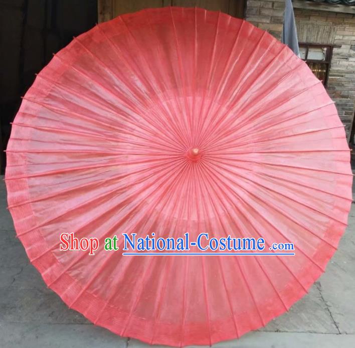 Chinese Handmade Large Pink Oil Paper Umbrella Traditional Decoration Umbrellas