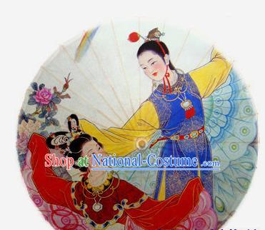 Chinese Handmade Printing Jia Baoyu Lin Daiyu Oil Paper Umbrella Traditional Decoration Umbrellas