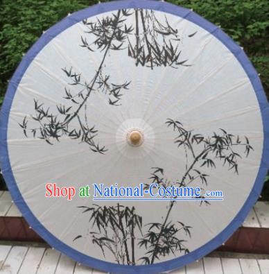 Chinese Classical Dance Printing Bamboo Handmade Paper Umbrella Traditional Decoration Umbrellas