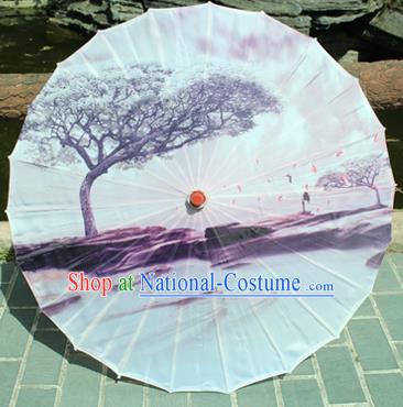 Handmade Chinese Classical Dance Printing Paper Umbrella Traditional Cosplay Decoration Umbrellas