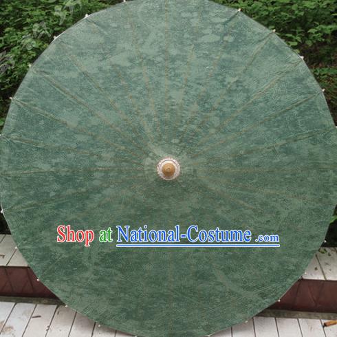 Chinese Classical Dance Handmade Green Paper Umbrella Traditional Decoration Umbrellas