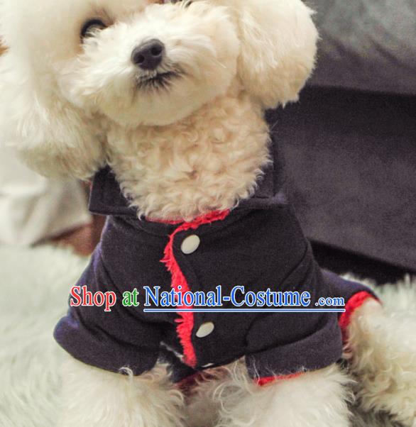 Traditional Asian Chinese Embroidered Winter Dog Costumes for New Year