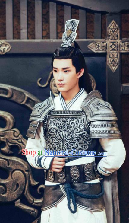 Ancient Chinese General Body Armour Drama Jia Feng Xu Huang Swordsman Xie Qingyun Costumes for Men