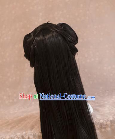 Traditional Chinese Ancient Princess Wigs Cosplay Goddess Chignon for Women