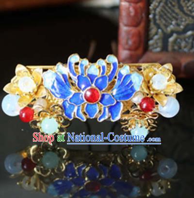 Traditional Chinese Qing Dynasty Princess Hairpins Ancient Court Hair Accessories for Women