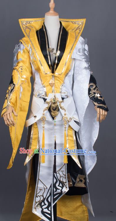 Traditional Chinese Cosplay General Costumes Ancient Swordsman Hanfu Clothing for Men