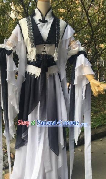 Traditional Chinese Cosplay Female Swordsman Song Ning Dress Ancient Drama Fairy Princess Costumes for Women