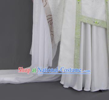 Traditional Chinese Cosplay Queen Green Dress Ancient Drama Female Swordsman Costumes for Women