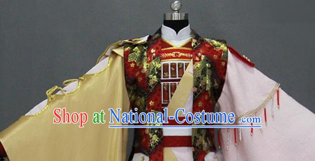 Traditional Chinese Cosplay Goddess Queen Dress Ancient Drama Female Swordsman Costumes for Women