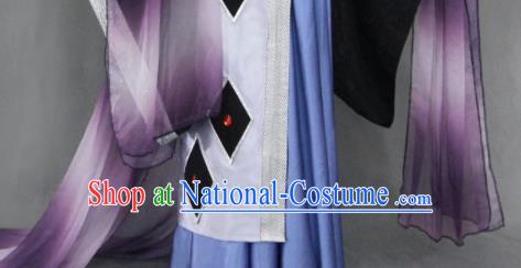 Customize Chinese Traditional Cosplay Taoist Priest Costumes Ancient Swordsman Clothing for Men