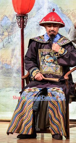 Chinese Drama Lin Zexu Ancient Qing Dynasty Officer Clothing Stage Performance Dance Costume for Men