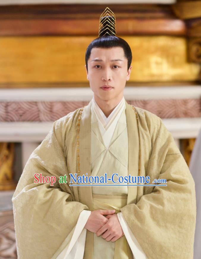 Chinese Ancient Drama Love and Destiny Lord of Dipper Si Ming Swordsman Replica Costumes for Men