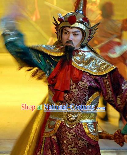 Chinese Night Of West Lake Ancient General Clothing Stage Performance Dance Costume for Men