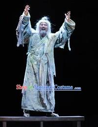 Chinese Drama Fu Sheng Ancient Qin Dynasty Confucian Scholar Clothing Stage Performance Dance Costume for Men