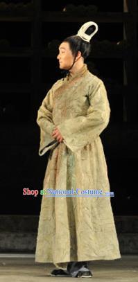 Chinese Drama Fu Sheng Ancient Qin Dynasty Prince Green Clothing Stage Performance Dance Costume for Men