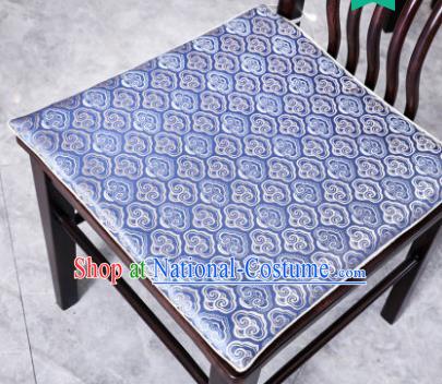 Traditional Chinese Cushion Classical Clouds Pattern Blue Brocade Cover Home Decoration Accessories