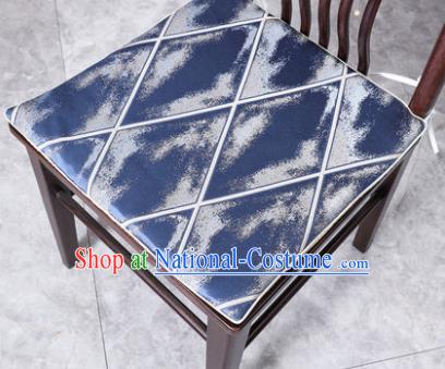 Traditional Chinese Cushion Classical Twilight Pattern Blue Brocade Cover Home Decoration Accessories