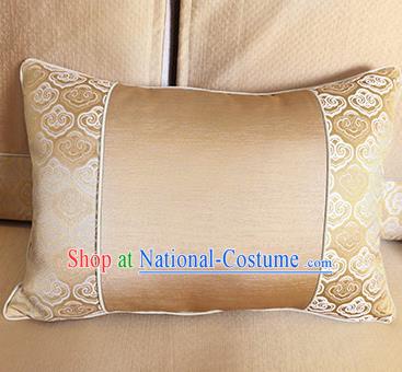 Traditional Chinese Home Decoration Accessories Back Cushion Cloud Pattern Golden Brocade Cover