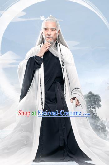 Chinese Ancient Heavenly Supreme Lord Drama Love and Destiny Swordsman Replica Costumes for Men