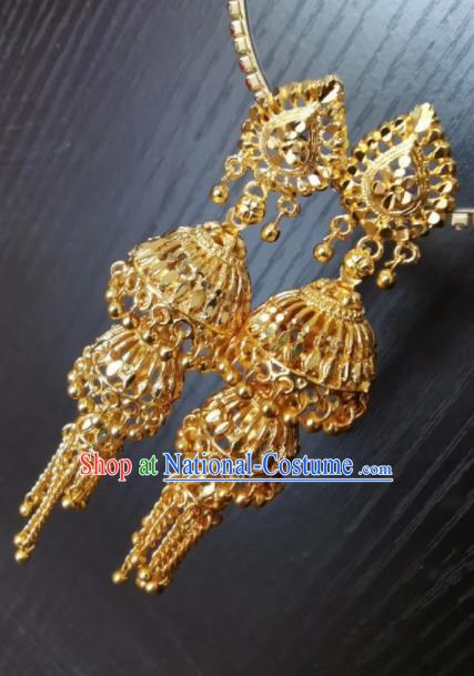 Indian Traditional Belly Dance Ear Accessories Asian India National Earrings for Women