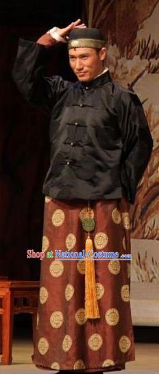 Chinese Unsurpassed Beauty Of A Generation Ancient Qing Dynasty Merchant Clothing Stage Performance Dance Costume for Men