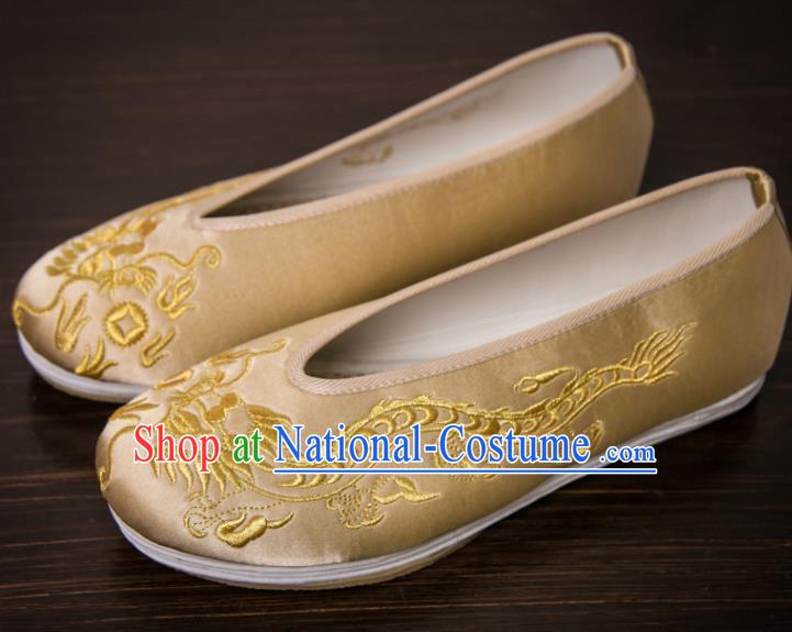 Handmade Chinese Bridegroom Shoes Traditional Wedding Embroidered Shoes Hanfu Shoes for Men