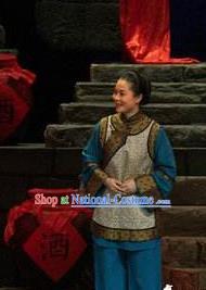 Chinese Moon Shines On Sugarbush Ferry Farmwife Dance Dress Stage Performance Dance Costume and Headpiece for Women