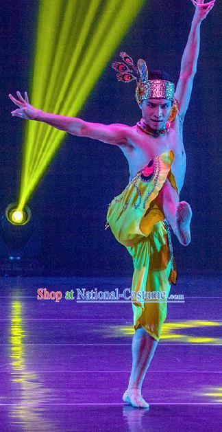 Dance Between Heaven and Earth Chinese Dai Nationality Dance Clothing Stage Performance Dance Costume for Men