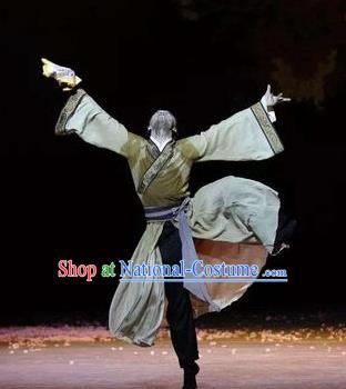 Su Dongpo in Hainan Chinese Classical Dance Clothing Stage Performance Dance Costume for Men