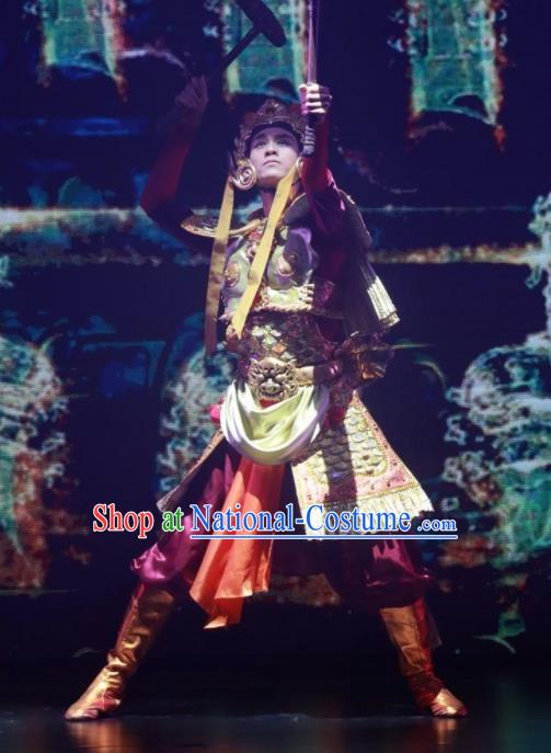 Meet Millennium Chinese Ethnic Dance Clothing Stage Performance Dance Costume for Men