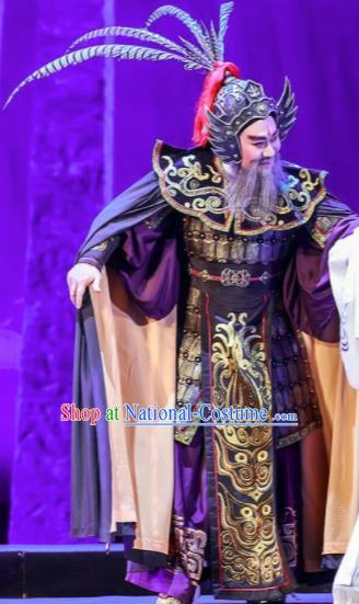 Chinese Shaoxing Opera Bronze Swallow Terrace General Clothing Stage Performance Dance Costume for Men