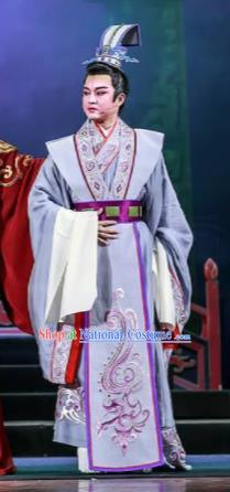 Chinese Shaoxing Opera Bronze Swallow Terrace Cao Zhi Clothing Stage Performance Dance Costume for Men