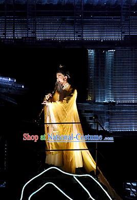 Return To the Three Gorges Chinese Ancient Scholar Clothing Stage Performance Dance Costume for Men