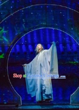 Return To the Three Gorges Chinese Ancient Poet Clothing Stage Performance Dance Costume for Men