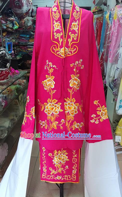 Chinese Traditional Beijing Opera Tsingyi Costume Peking Opera Actress Rosy Dress for Adults