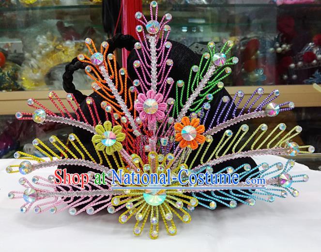 Chinese Traditional Beijing Opera Hair Accessories Peking Opera Princess Phoenix Coronet Hairpins for Adults