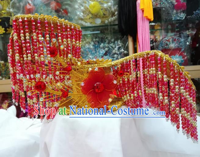 Chinese Traditional Beijing Opera Imperial Consort Head Ornaments Hat Hair Accessories for Adults