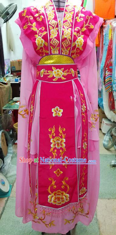 Chinese Traditional Beijing Opera Nobility Lady Pink Dress Peking Opera Actress Costume for Adults