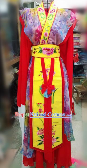 Chinese Traditional Beijing Opera Red Dress Peking Opera Actress Water Sleeve Costume for Adults