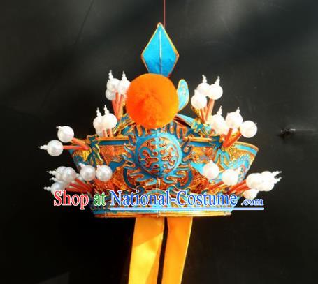 Chinese Traditional Beijing Opera Seignior Hat Peking Opera Royal Highness Helmet