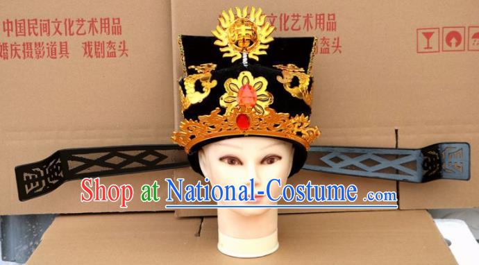 Chinese Traditional Beijing Opera Niche Hat Peking Opera Scholar Black Hat