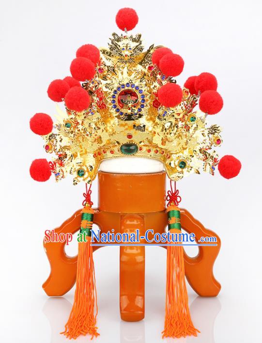 Chinese Traditional Religious Hair Accessories Feng Shui Taoism God Head Coronet