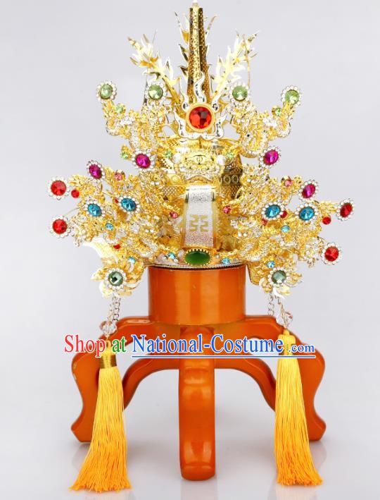 Chinese Traditional Religious Hair Accessories Taoism Feng Shui Emperor Heavenly Hat