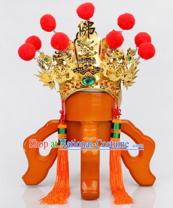 Chinese Traditional Religious Hair Accessories Buddhism Feng Shui Hat