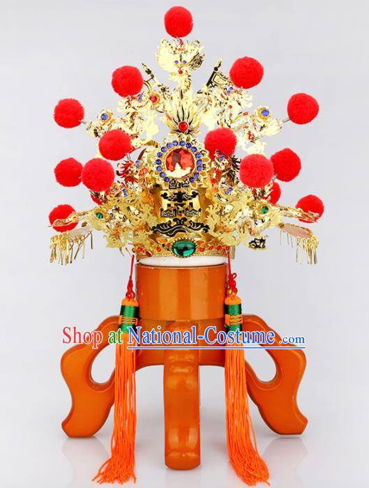 Chinese Traditional Religious Hair Accessories Feng Shui Taoism Gnome Helmet Hat