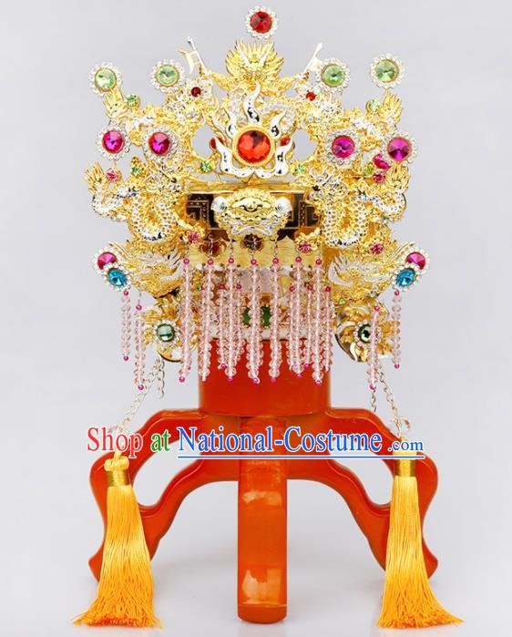 Chinese Traditional Religious Hair Accessories Feng Shui Buddhism Avalokitesvara Hat