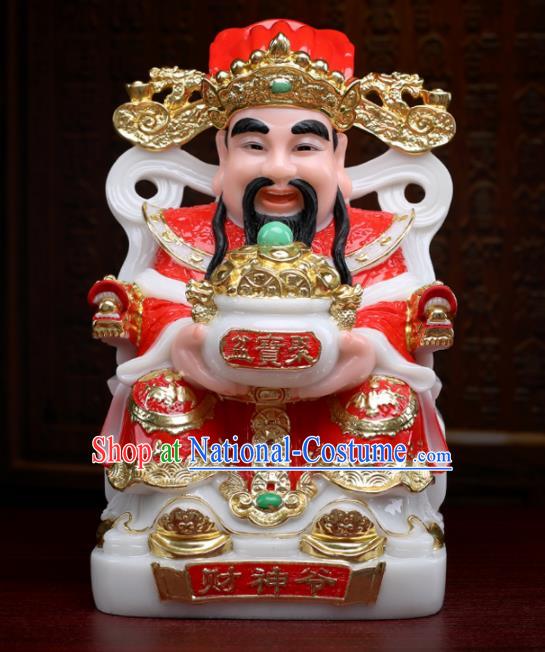 Chinese Traditional Religious Supplies Feng Shui Red Clothing Taoism Fortune God Decoration